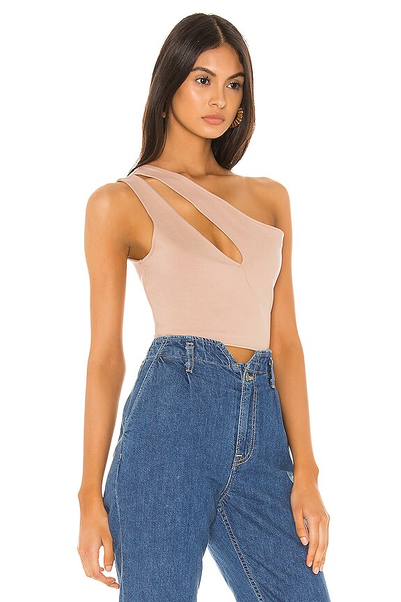 view 2 of 4 TOP CORTO ASIMÉTRICO NAVA in Nude