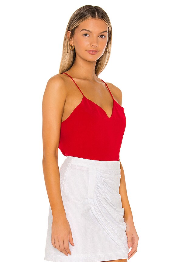 view 2 of 4 Nicole Open Back Top in Red