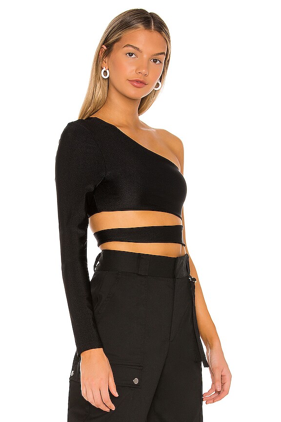 view 2 of 4 TOP CROPPED JENNY in Black