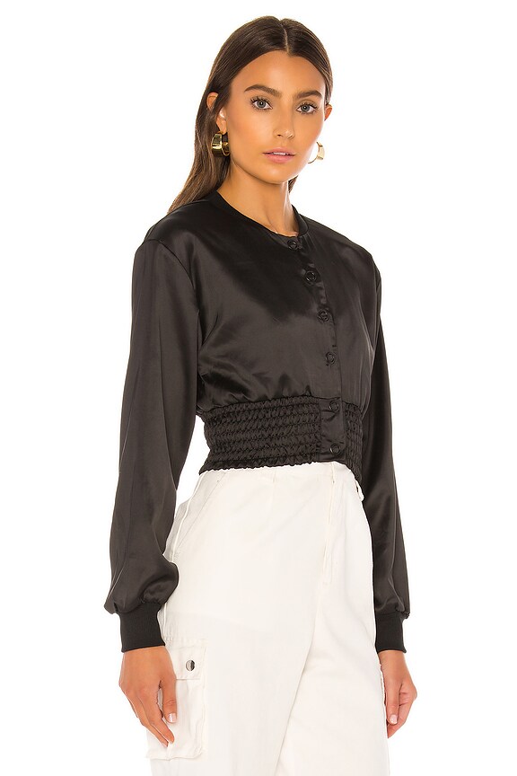 view 2 of 4 Elisabeth Bomber Top in Black