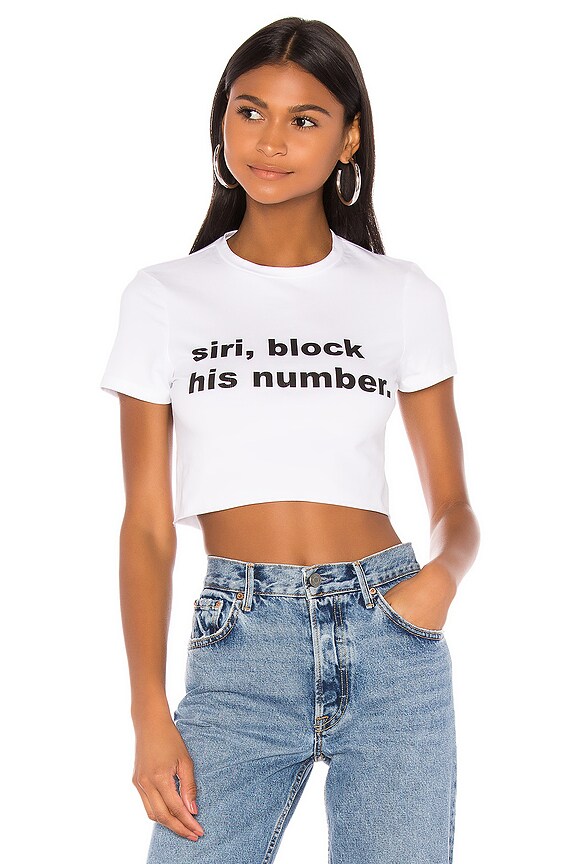 view 1 of 4 Alexandra Crop Tee in White