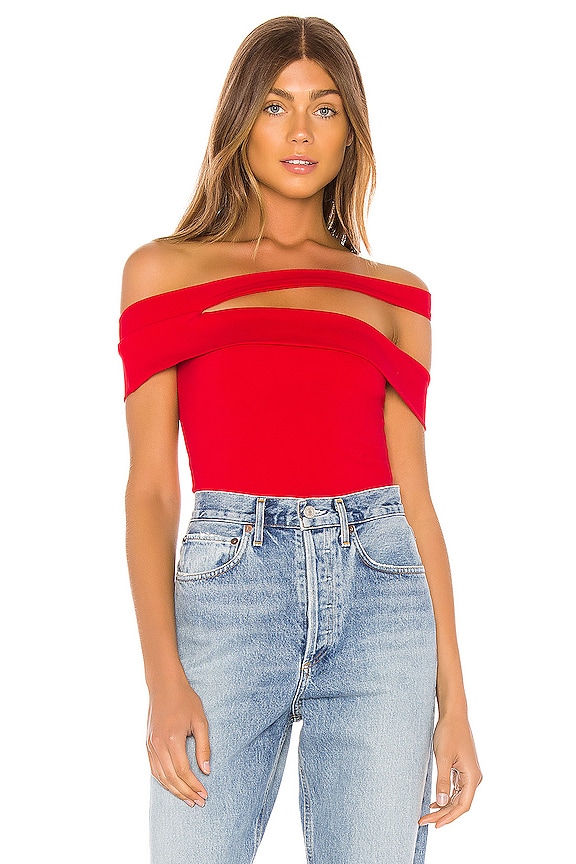 Superdown Body AsymÉtrique Linda En Red Revolve