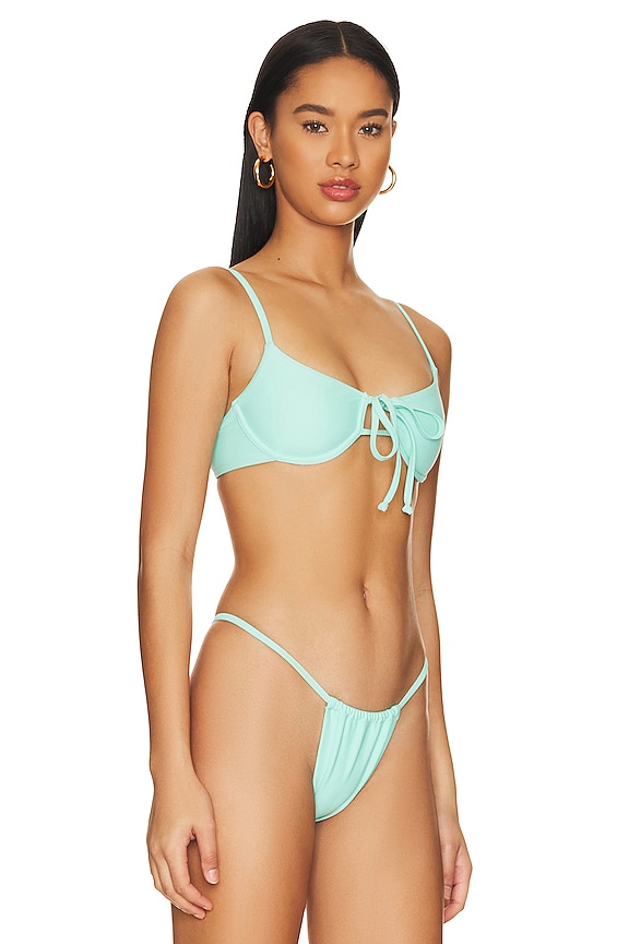 view 2 of 4 Kelly Bikini Top in Seafoam