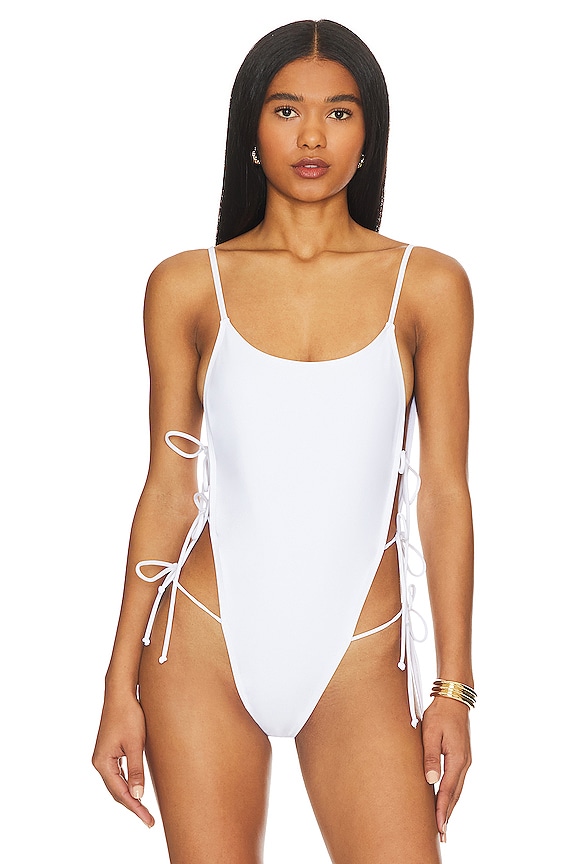 view 2 of 5 Rebecca One Piece in White