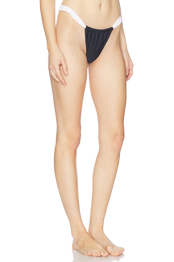 view 2 of 4 Fallon Bikini Bottom in Black