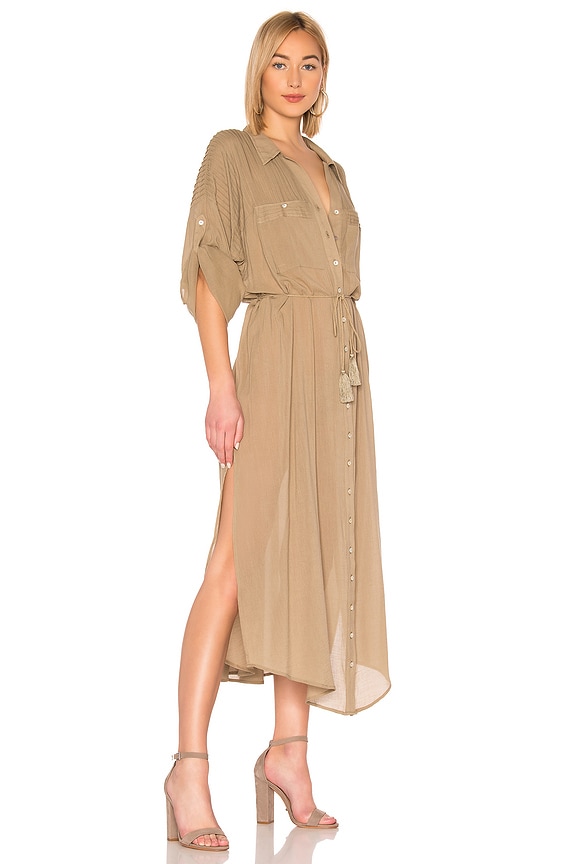 view 2 of 3 Linda Shirt Dress in Khaki