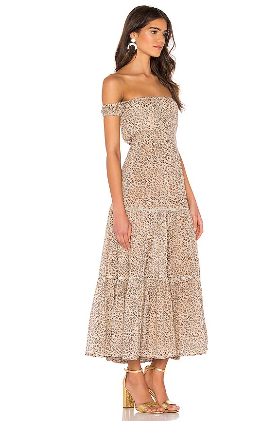 view 2 of 3 VESTIDO VERANIEGO FRANKIE SHIRRED in Cheetah