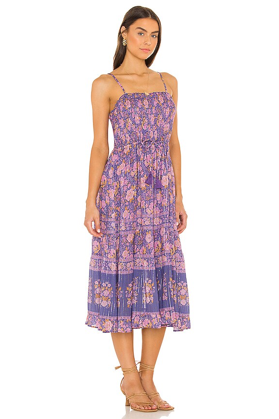 view 2 of 4 Juniper Shirred Strappy Dress in Violet