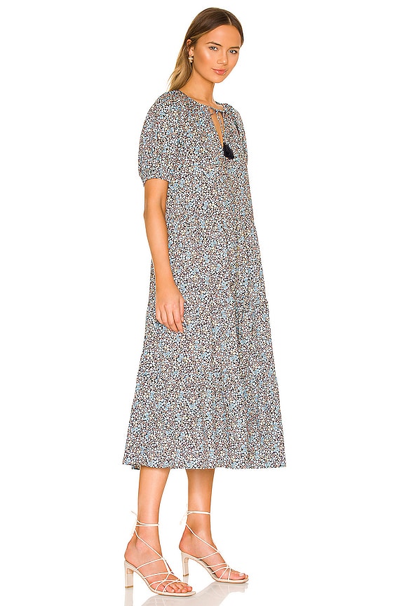 view 2 of 3 ROBE MI-LONGUE POPPY in Navy