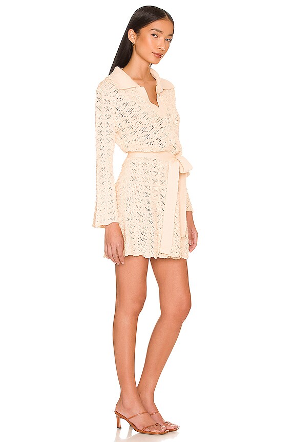 view 2 of 3 Road to Paradise Knit Mini Dress in Wheat