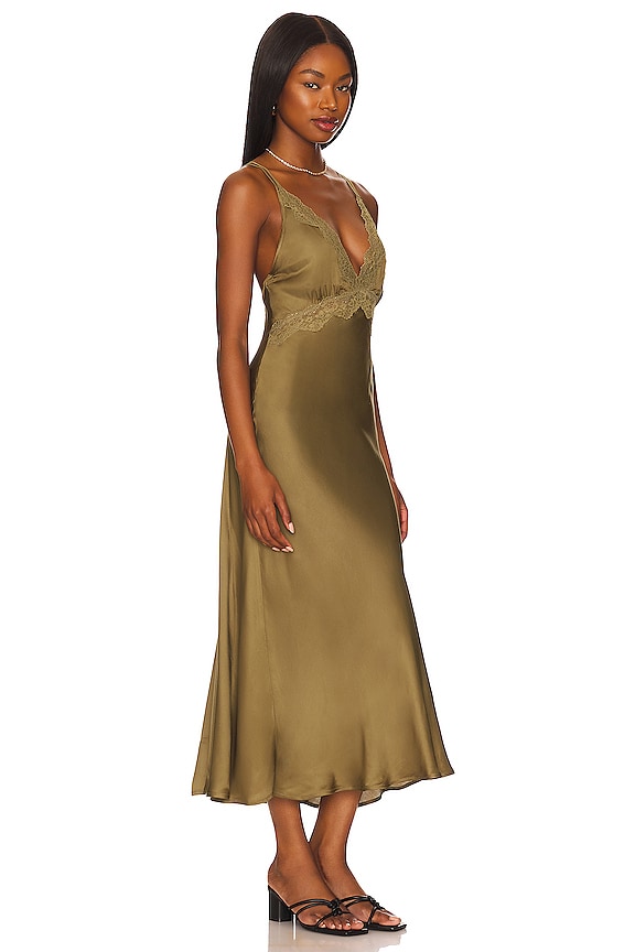 view 2 of 4 ROBE BOUDOIR SLIP in Olive