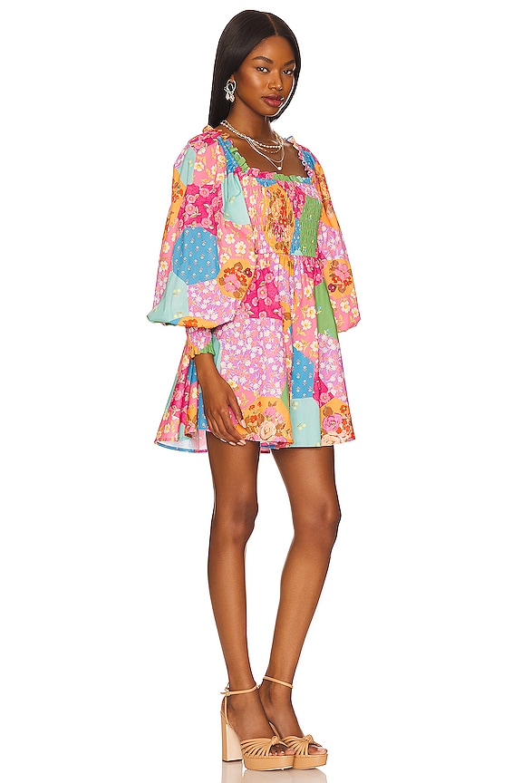 view 2 of 3 x REVOLVE Freda Shirred Mini Dress in Lolly