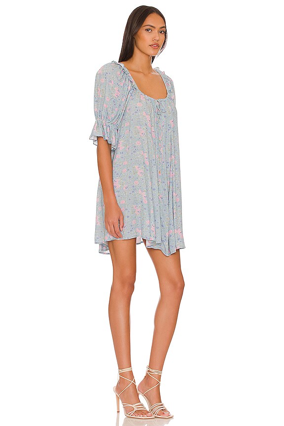 view 2 of 3 Dolly Mini Dress in Dusty Blue