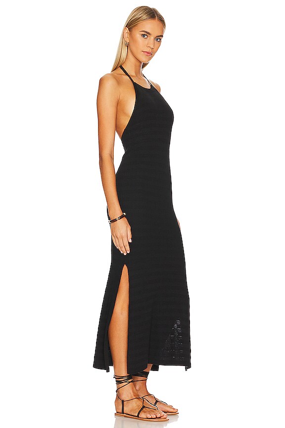 view 2 of 4 МАКСИ ПЛАТЬЕ ХОЛТЕР SUNRAY in Black