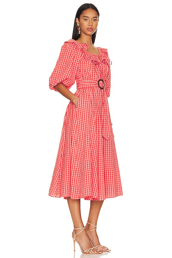 view 2 of 3 Strawberry Fields Midi Dress in Strawberry