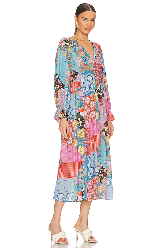 view 2 of 3 Cha Cha Boho Midi Dress in Jewel