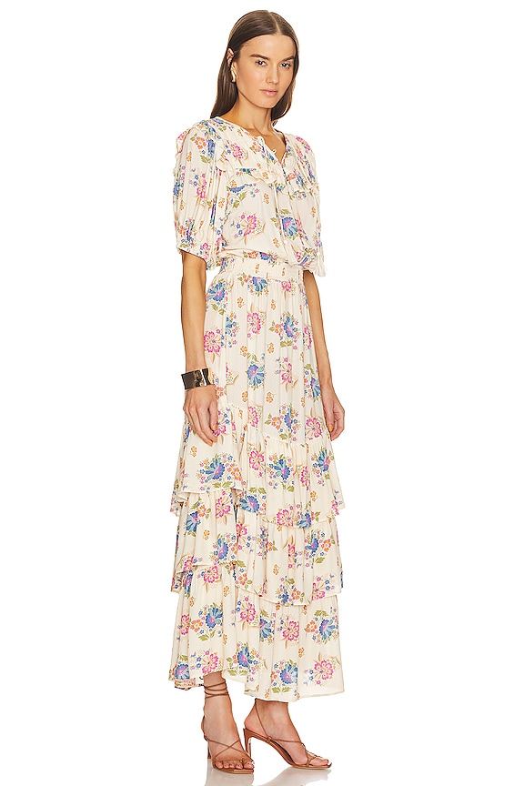 view 2 of 3 Solstice Ruffle Gown in Cream