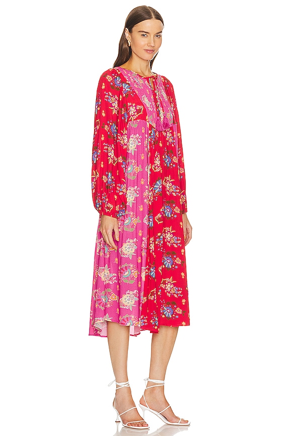 view 2 of 3 Solstice Boho Midi Dress in Salsa Rose