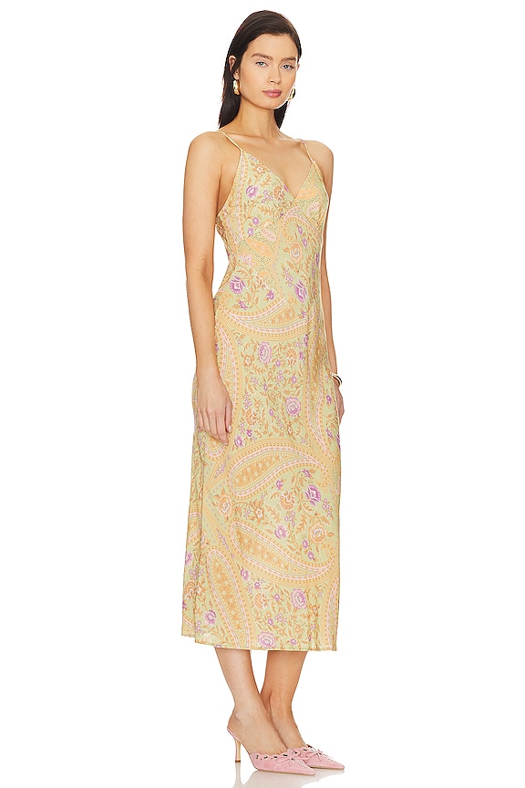 view 2 of 3 Belladonna Bias Strappy Midi Dress in Dusty Olive