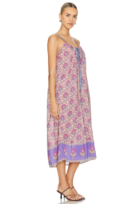 view 2 of 3 Chteau Strappy Midi Dress in Lavender