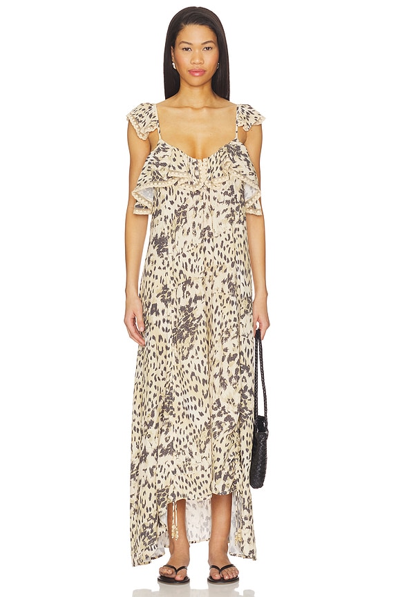 view 2 of 4 Snow Leopard Strappy Gown in Animal