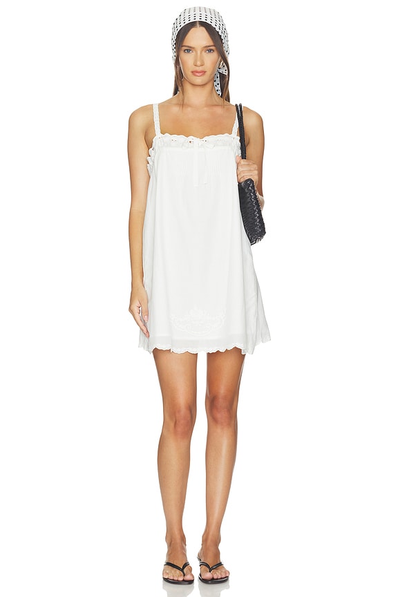 view 1 of 4 Vintage Petticoat Mini Dress in Vintage White