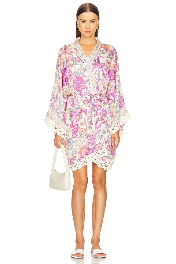 view 2 of 4 Mojave Lily Short Robe in Opal