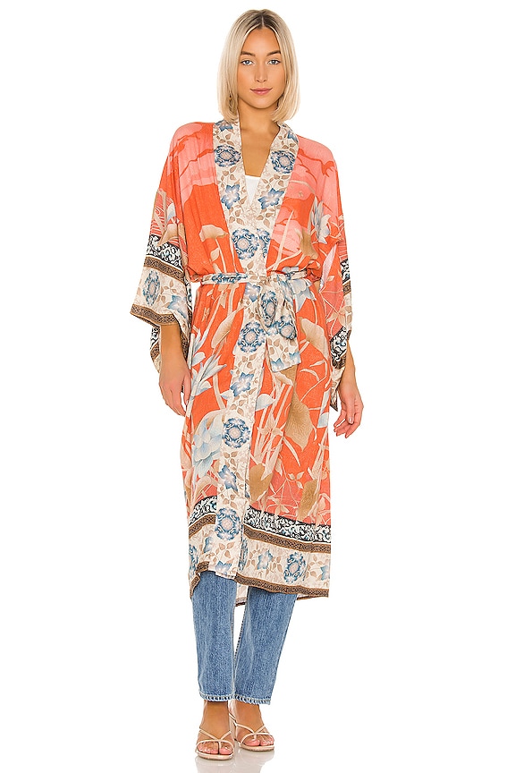 view 2 of 4 CHERRY BLOSSOM 기모노 in Tangerine