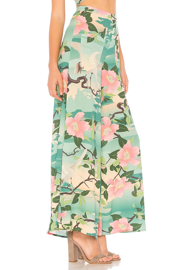 view 2 of 4 Nightingale Wide Leg Pants in Teal