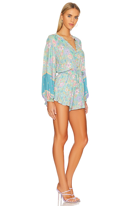 view 2 of 4 Hibiscus Lane Romper in Lagoon