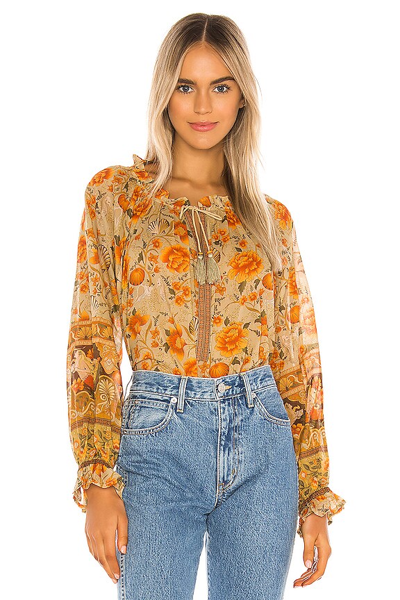 view 2 of 5 Seashell Blouse in Sand