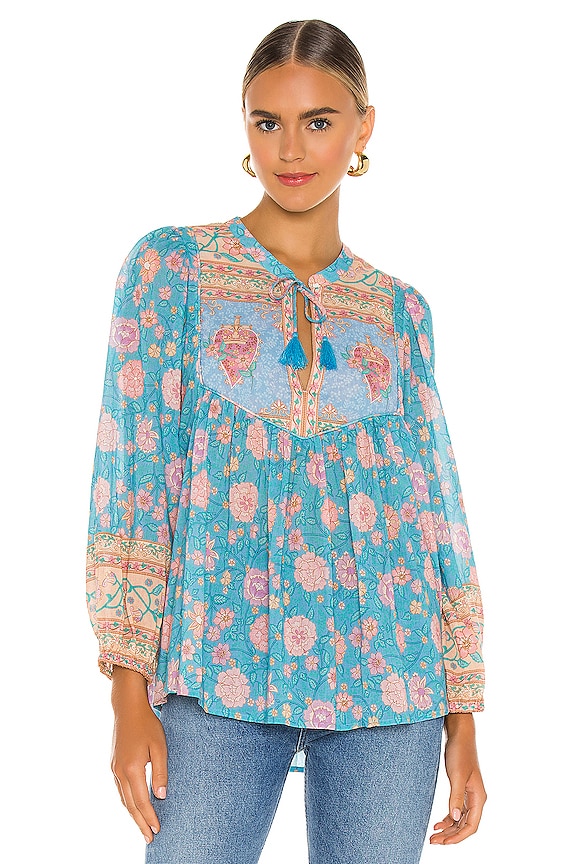 view 2 of 5 Love Story Blouse in Sky Blue