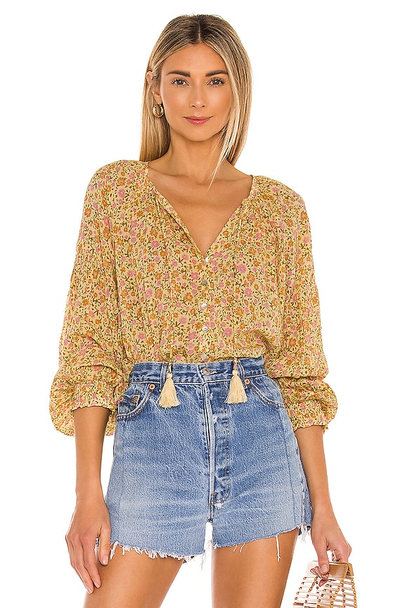 view 2 of 5 Rae Blouse in Daisy Yellow