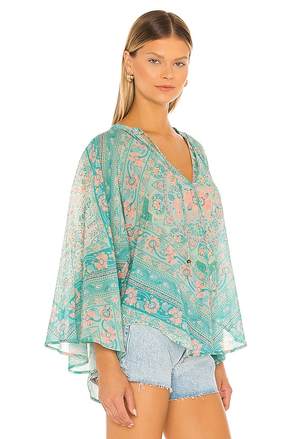 view 2 of 4 Farrah Blouse in Aqua