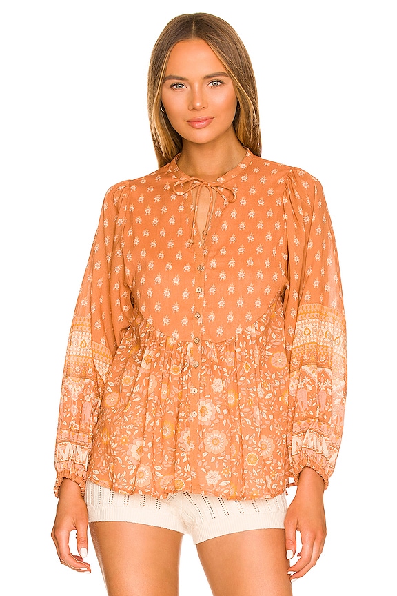 view 2 of 5 BLUSA UTOPIA in Cinnamon