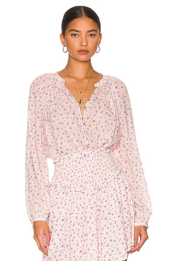 view 1 of 4 Dolly Blouse in Ditsy Pink