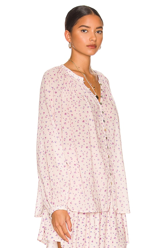 view 2 of 4 Dolly Blouse in Ditsy Pink