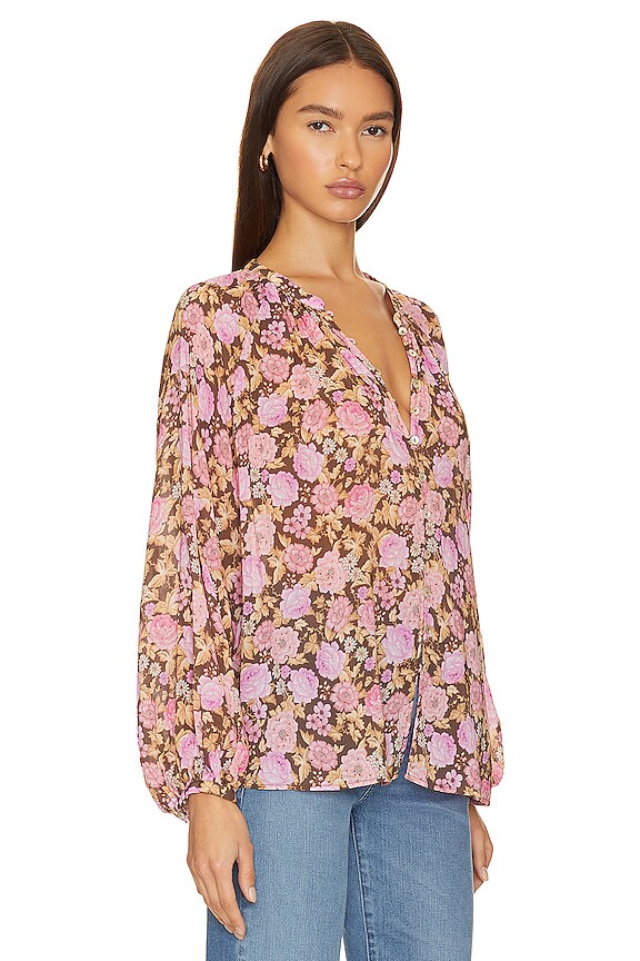 view 2 of 4 Enchanted Wood Blouse in Rose