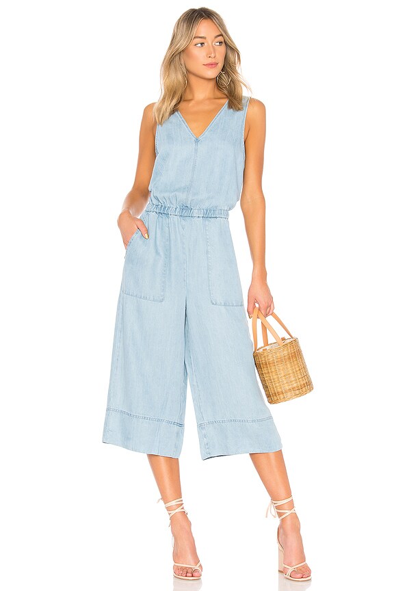 view 1 of 3 Sleeveless Jumpsuit in Light Wash