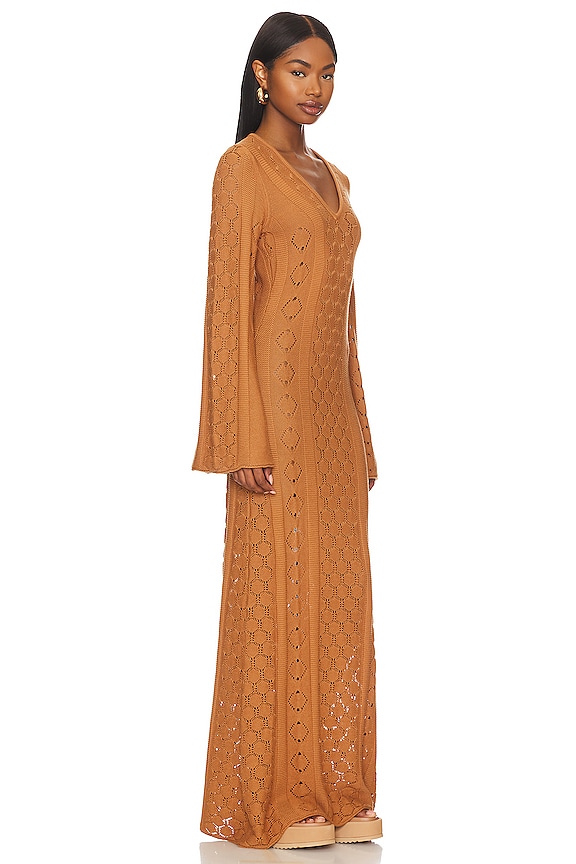 view 2 of 3 VESTIDO MANGA LARGA in Clay