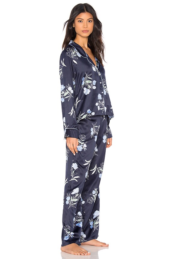 view 2 of 3 Crop PJ Set in Evening Floral