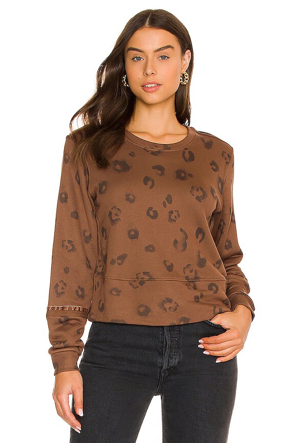 view 1 of 4 Corinna Pullover in Tigers Eye Leopard
