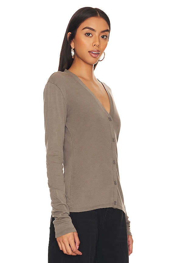 view 2 of 4 CÁRDIGAN AVA in Olive Brown