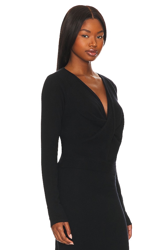 view 2 of 4 Johari Wrap Sweater in Black