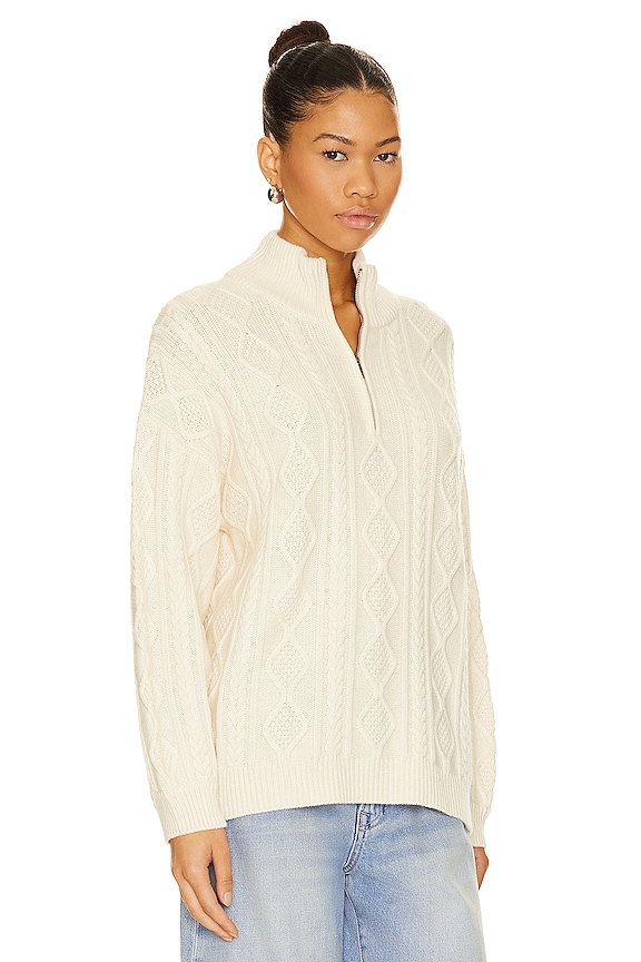 view 2 of 4 СВИТЕР С ВОРОТНИКОМ НА МОЛНИИ DAKOTA in White Sand