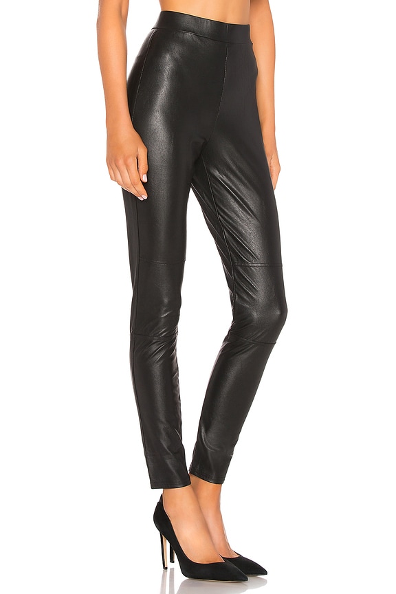 view 2 of 4 Downtown Faux Leather Legging in Black