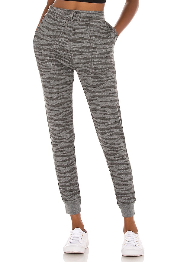 view 1 of 4 Acid Wash Thermal Pants in Heather Charcoal