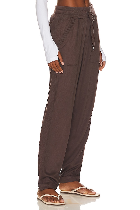 view 2 of 4 PANTALON RAFE in Chocolate