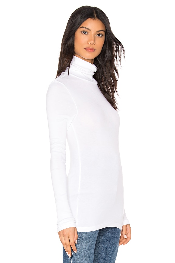 view 2 of 4 Classic Turtleneck Top in White