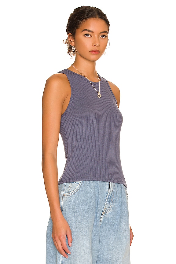 view 2 of 4 Eco Supersoft Rib Tank in Soft Navy